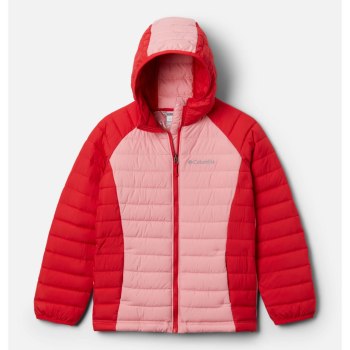 Columbia Powder Lite Hooded - Jacke Mädchen Rot Rosa Lila - UCWG62907